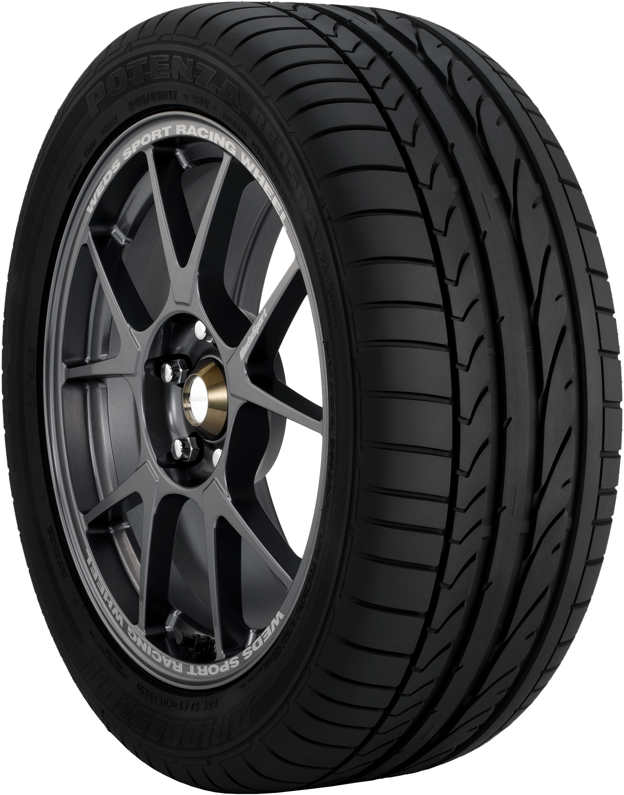 Pneu Bridgestone Potenza RE050A Run Flat 225/45R17 - Été Haute Performance